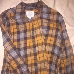Orange and Gray Flannel Shirt